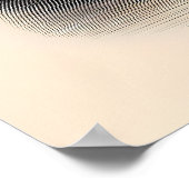 Minimalistischer Stift - Elegante Linie Zeichnend Poster (Ecke)