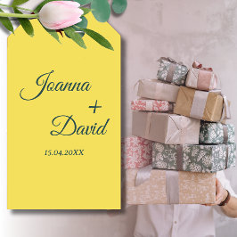 Minimalistischer Stil | Calligrafy Schriftart Wedd Geschenkanhänger