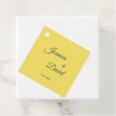 Minimalistischer Stil | Calligrafy Schriftart Wedd Geschenkanhänger (Beispiel)