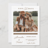 Minimalistischer Stil | Ein Foto Einladung (Vorderseite)