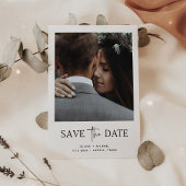 Minimalistischer Stil | Ein Foto Save the Date