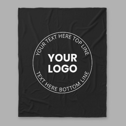 Minimalistischer Stil für Ihr Logo Fleecedecke