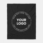 Minimalistischer Stil für Ihr Logo Fleecedecke (Vorderseite)