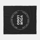 Minimalistischer Stil für Ihr Logo Fleecedecke (Vorderseite (Horizontal))