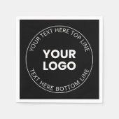 Minimalistischer Stil für Ihr Logo Serviette (Vorderseite)