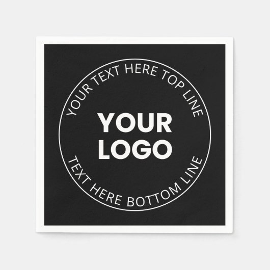 Minimalistischer Stil für Ihr Logo Serviette (Vorderseite)