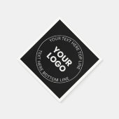 Minimalistischer Stil für Ihr Logo Serviette (Ecke)