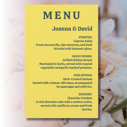 Minimalistischer Stil | Retro-Menü für Schreibmasc