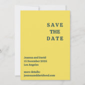 Minimalistischer Stil | Retro-Schriftart-Foto Save The Date (Vorderseite)