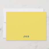 Minimalistischer Stil | Retro-Schriftart-Hochzeit Save The Date (Rückseite)