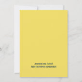 Minimalistischer Stil | Retro-Schriftart-Hochzeit Save The Date (Rückseite)