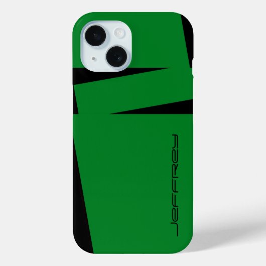 Minimalistischer Streifen, Name, Case-Mate iPhone Hülle (Rückseite)