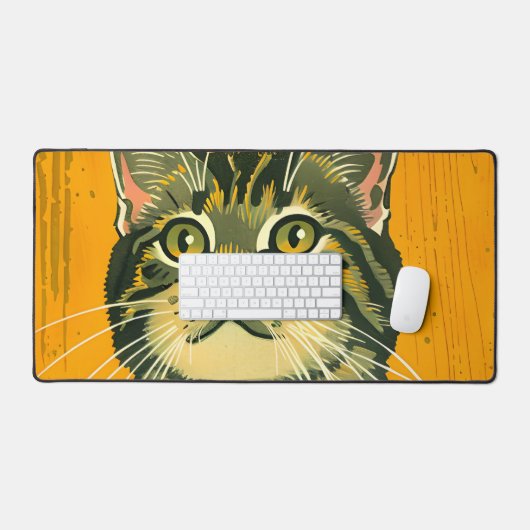 Minimalistischer Streifen Schreibtischunterlage (Tastatur & Maus)