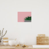 Minimalistischer Sukkulent Poster (Küche)