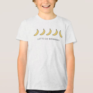 Minimalistischer süßer Lasst-uns-Bananen-werden-Le Tri-Blend Shirt