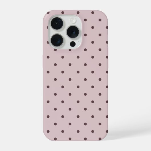 Minimalistischer süßer weicher hellrosa brauner Tu iPhone Hülle (Rückseite)