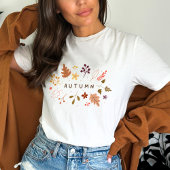 Minimalistischer T - Shirt der Herbstflora