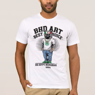 Minimalistischer T - Shirt Design BHD ART Fett Sil
