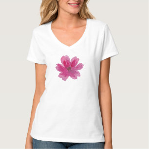 Minimalistischer T - Shirt zur Blumenästhetik