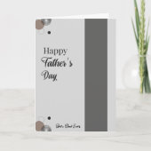 Minimalistischer Tag des grauen Vaters | Bester Va Karte (Vorderseite)
