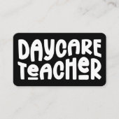 Minimalistischer Tageslehrer Visitenkarte (Vorderseite)