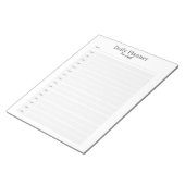 Minimalistischer Tagesplaner - Anpassbarer Name Notizblock (angewinkelt)
