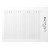 Minimalistischer Tagesplaner - Anpassbarer Name Notizblock (Vorderseite)