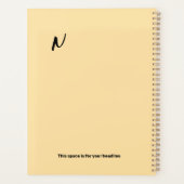 Minimalistischer Tagesplaner - Elegant & Flow Planer (Rückseite)