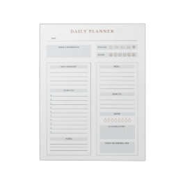 Minimalistischer Tagesplaner Führen Sie eine Liste Notizblock