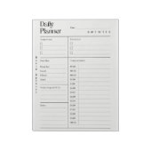 Minimalistischer Tagesplaner Notizblock (Rotiert)