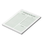 Minimalistischer Tagesplaner Notizblock | Stündlic (Rotiert)