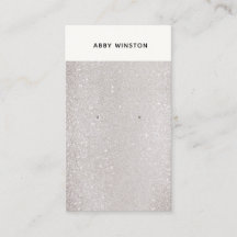 Minimalistischer Taupe-Glitzer-Ohrring