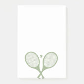 Minimalistischer Tennisplatz Racquets Ball Post-it Klebezettel (Vorderseite)