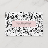Minimalistischer Terrazzo Print Visitenkarte (Vorderseite)