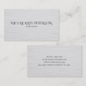 Minimalistischer Text-eleganter strukturierter Visitenkarte (Vorne/Hinten)