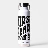 Minimalistischer Text für Lehrer der 1. Klasse Trinkflasche (Vorne)