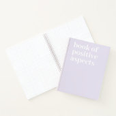 Minimalistischer Text Lila Notizblock (Innenseite)