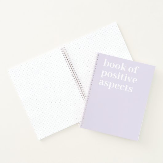 Minimalistischer Text Lila Notizblock (Innenseite)