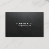 Minimalistischer Texture Black Berater Visitenkarte (Vorderseite)