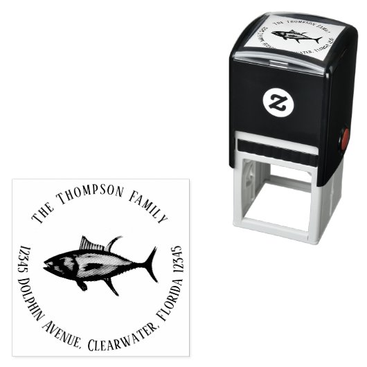 Minimalistischer Thunfischfang im modernen Ozean Permastempel (Beispiel)