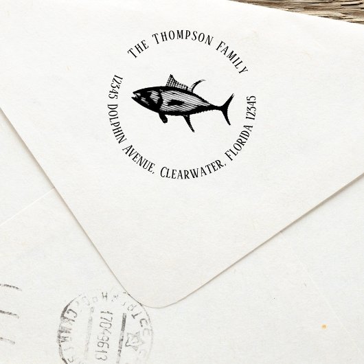 Minimalistischer Thunfischfang im modernen Ozean Permastempel