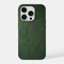 Minimalistischer tiefer Waldgrün-Organischer Putz iPhone 15 Pro Hülle