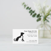 Minimalistischer Tierarzt Terminkarte (Stehend Vorderseite)