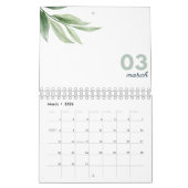 Minimalistischer Tischplaner, 2025 Tischorganisato Kalender (Mär 2026)