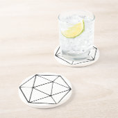 Minimalistischer TischplatteGamerGeek des Sandstein Untersetzer (Seite)