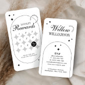 Minimalistischer trendiger Vintage-Script-Schönhei Treuekarte