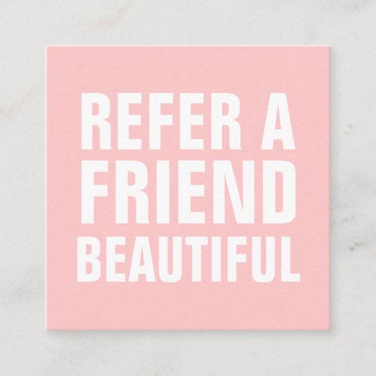 Minimalistischer Trendsetter verweisen auf Pastell Empfehlungskarte (Vorderseite)