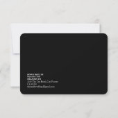 Minimalistischer Trendy Wedding RSVP (Rückseite)