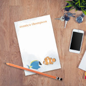 Minimalistischer tropischer Fisch Post-it Klebezettel