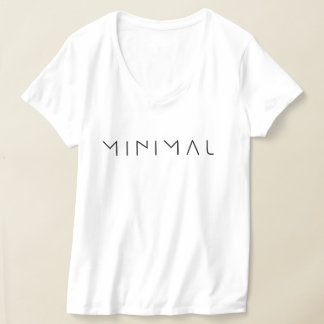 Minimalistischer Typografie-T - Shirt